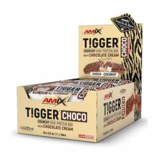 Протеїновий батончик Tigger Zero Choco - 20x60 г Шоколадно-кокосовий