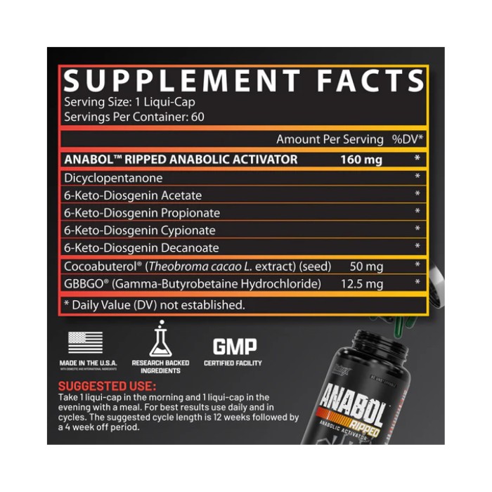 Анабол Ріппед - 60 капсул