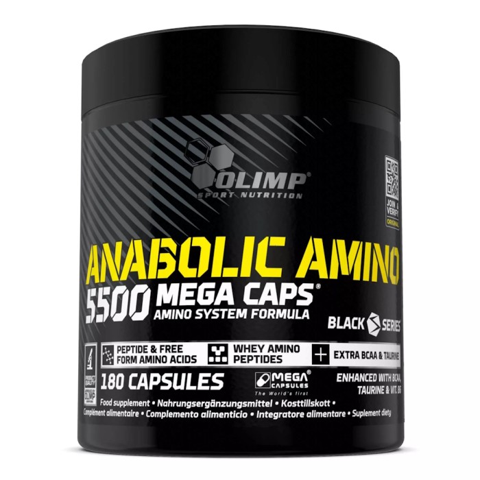Амінокислота Olimp Anabolic Amino 5500, 180 капсул