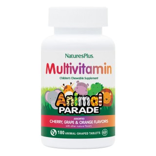 Витамины и минералы Natures Plus Animal Parade Children's Multivitamin, 180 жевательных таблеток Ассорти вкусов
