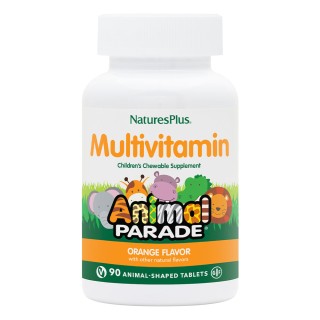 Вітаміни та мінерали Natures Plus Animal Parade Children's Multivitamin, 90 жувальних таблеток Апельсин