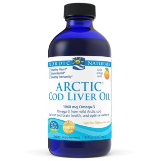 Жирні кислоти Nordic Naturals Arctic Cod Liver Oil, 237 мл Апельсин