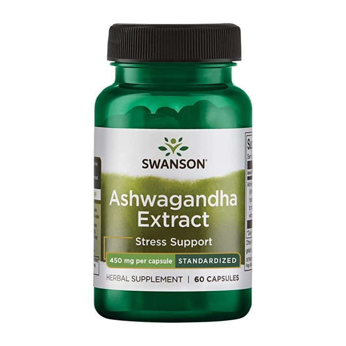 Екстракт ашваганди стандартизований 450 мг - 60 капсул