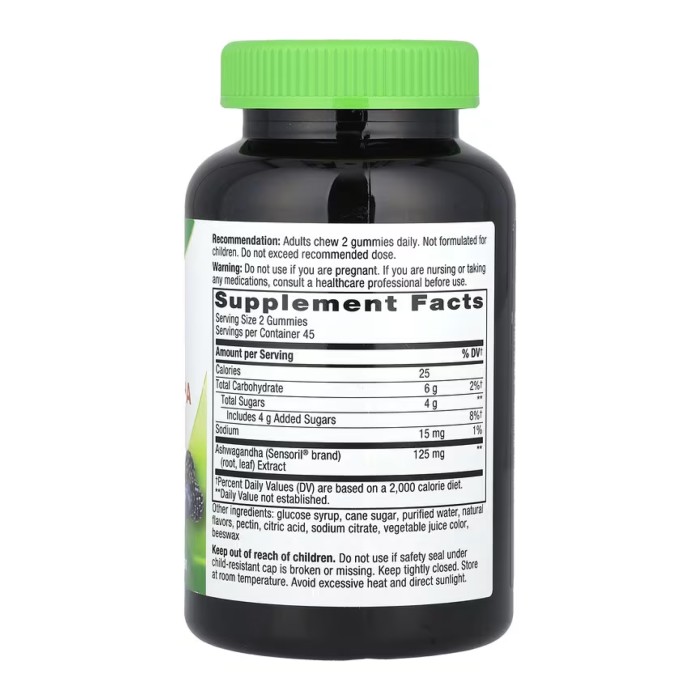 Жувальні цукерки Ашваганда - 90 цукерок