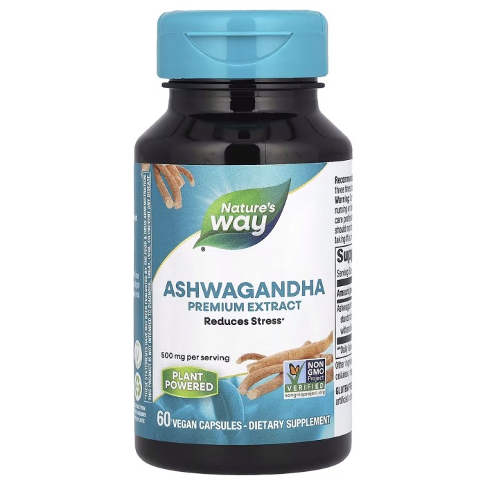 Натуральна добавка Nature's Way Ashwagandha, 60 вегакапсул