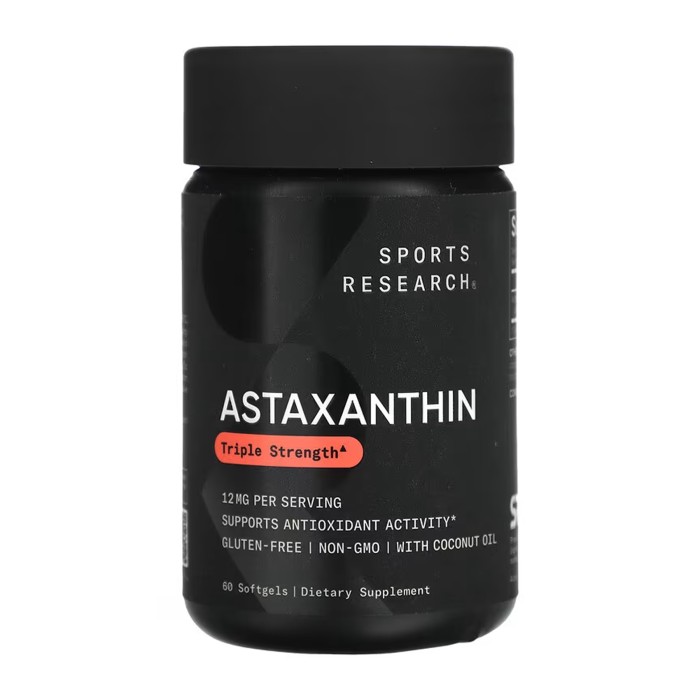 Astaxanthin 12mg - 60 softgels (Слипшиеся капсулы)