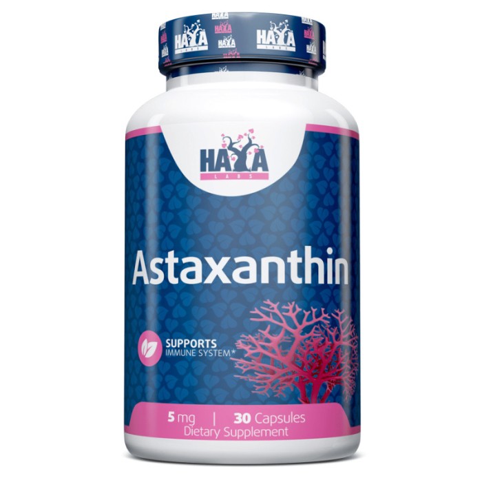 Натуральна добавка Haya Labs Astaxanthin 5 mg, 30 капсул
