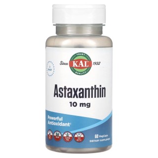 Естественная добавка KAL Astaxanthin 10 mg, 60 вегакапсул.