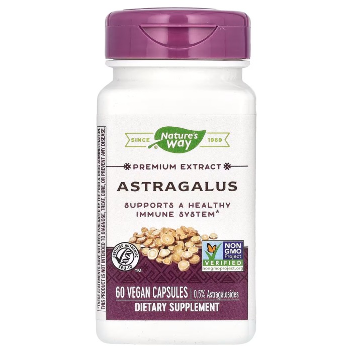 Натуральна добавка Nature's Way Astragalus, 60 вегакапсул