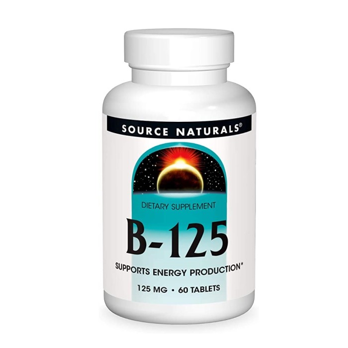 Витамины и минералы Source Naturals B-125, 60 таблеток