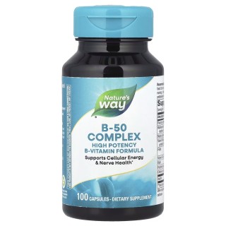 Витамины и минералы Nature's Way B-50 Complex, 100 капсул
