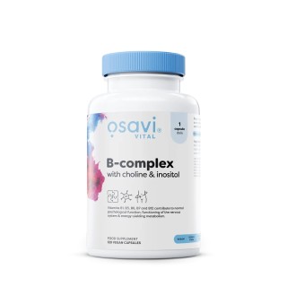 Вітаміни та мінерали Osavi B-complex with choline & inositol, 120 капсул