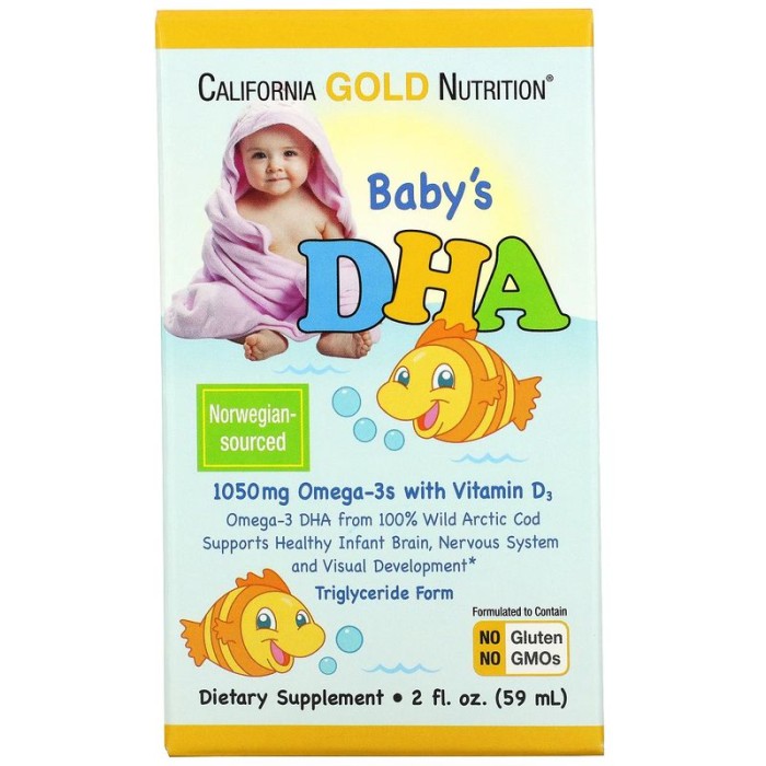 Жирні кислоти California Gold Nutrition Baby's DHA, 59 мл