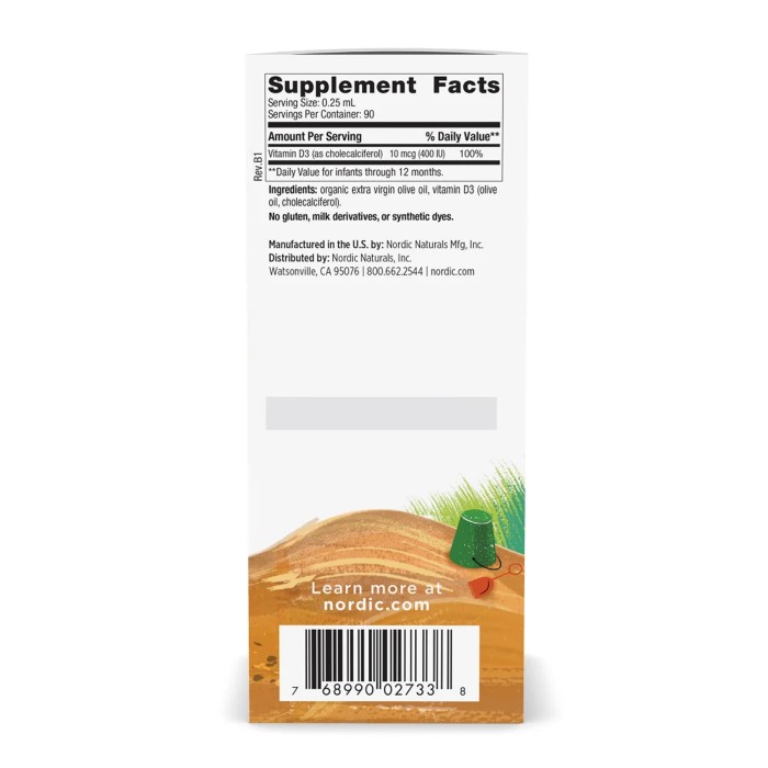 Детский витамин D3 жидкий - 22,5 мл