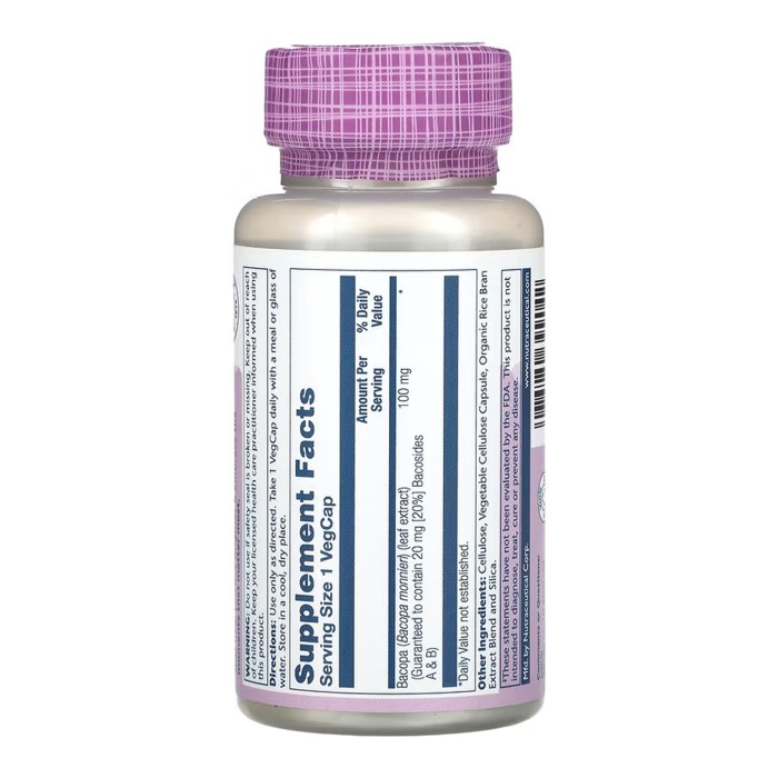 Bacopa 100mg - 60 vcaps