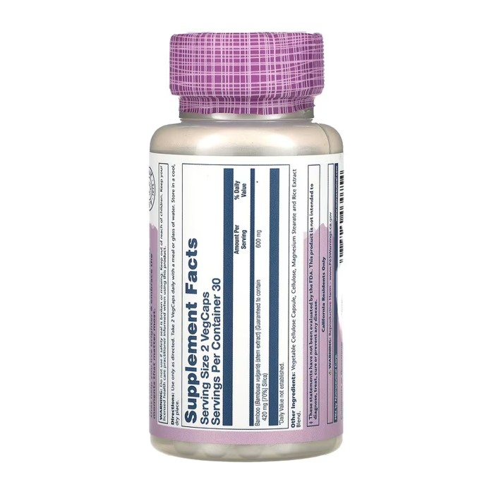 Екстракт стебла бамбука 300 мг - 60 капсул