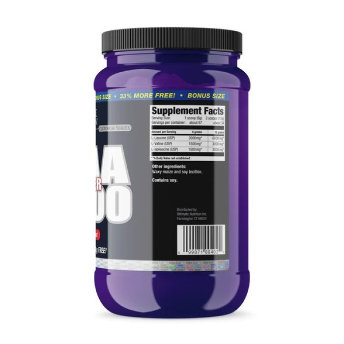 Амінокислота BCAA Ultimate BCAA 12 000 Powder Unflavored, 400 грам