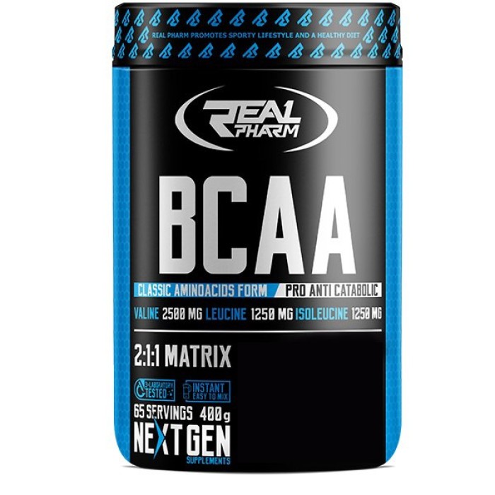 Амінокислота BCAA Real Pharm BCAA, 400 грам Ананас