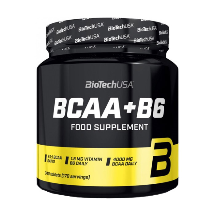 Амінокислота BCAA BioTech BCAA + B6, 340 таблеток