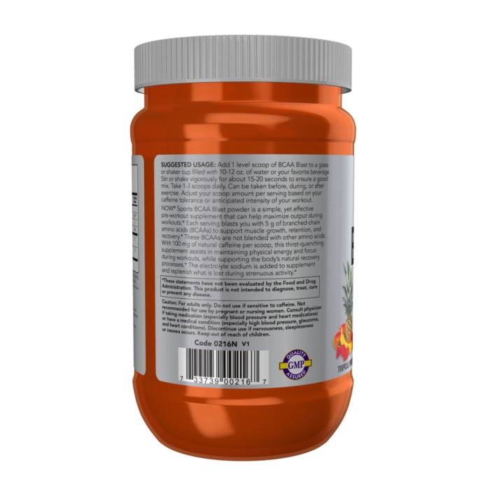 Порошок BCAA Blast - 600 г Тропічний пунш