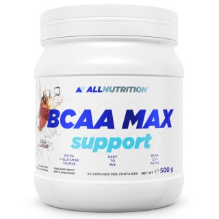 Амінокислота BCAA AllNutrition BCAA Max Support, 500 грам Кола