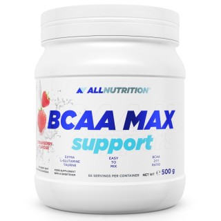 Аминокислота BCAA AllNutrition BCAA Max Support, 500 грамм Клубника