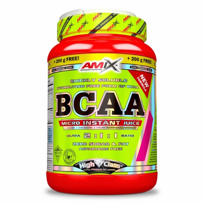 Амінокислота BCAA Amix Nutrition BCAA Micro Instant Juice, 800+200 грам Вишня