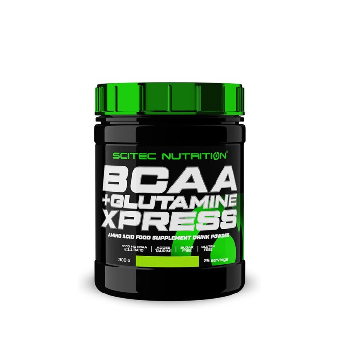 Амінокислота BCAA Scitec BCAA+Glutamine Xpress, 300 грам Лайм