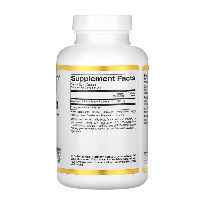 Бджолиний прополіс 2X 500 мг - 240 капсул