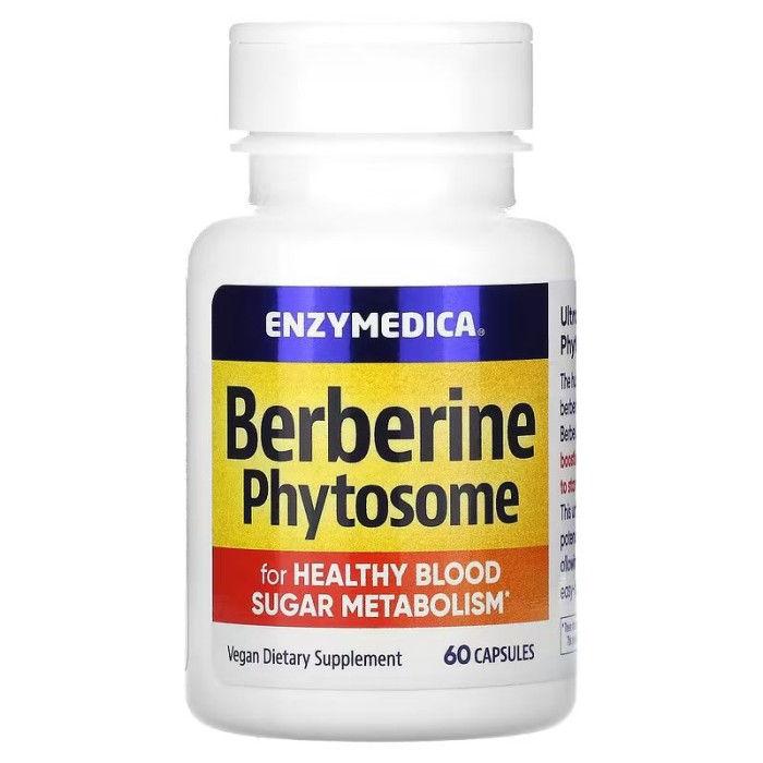 Натуральна добавка Enzymedica Berberine Phytosome, 60 капсул