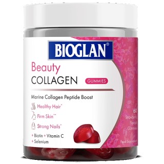 Препарат для суглобів і зв'язок Bioglan Beauty Collagen Gummies, 60 желейок Полуниця