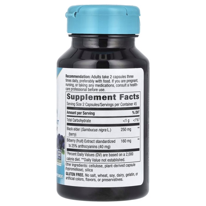 Натуральна добавка Nature's Way Bilberry Premium Extract, 90 вегакапсул