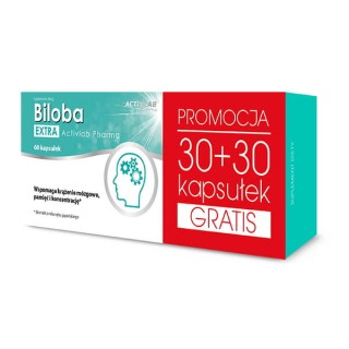 Натуральна добавка Activlab Pharma Biloba Extra, 60 капсул
