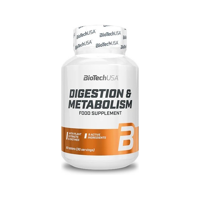 Натуральна добавка Biotech Digestion and Metabolism, 60 таблеток