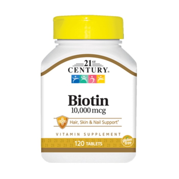 Витамины и минералы 21st Century Biotin 10000 mcg, 110 таблеток
