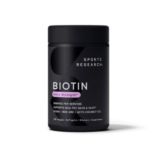 Вітаміни та мінерали Sport Research Biotin 5000 mcg Extra Stregth, 120 капсул