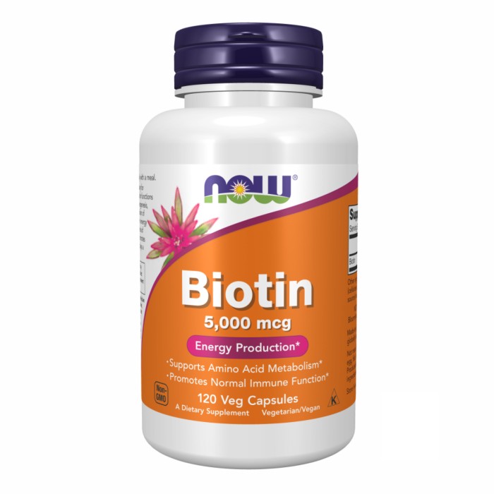 BIOTIN 5000mcg - 120 vcaps (Повреждена крышка)