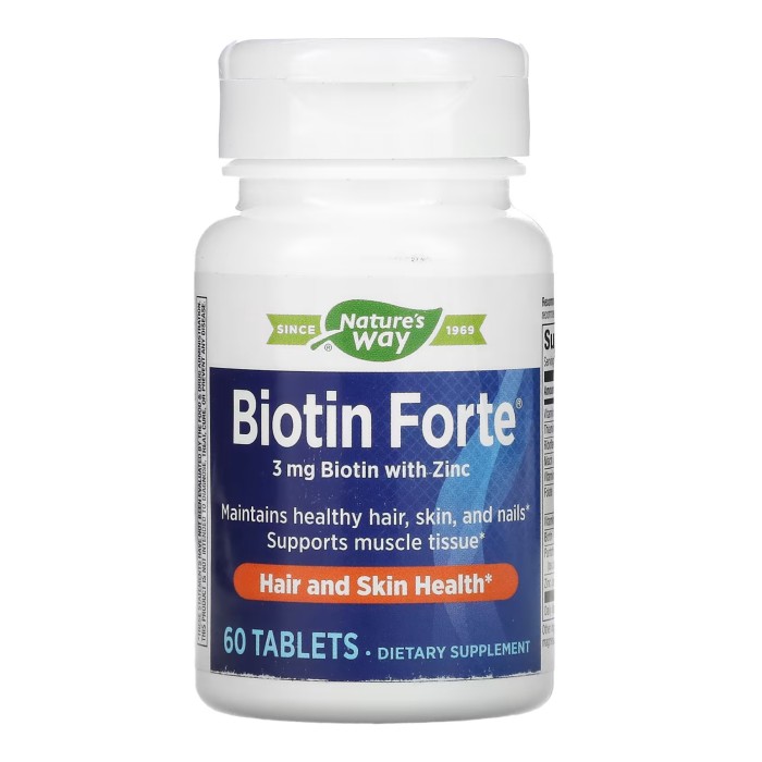 Biotin Forte 3 mg - 60 tabs (Затерта дата)