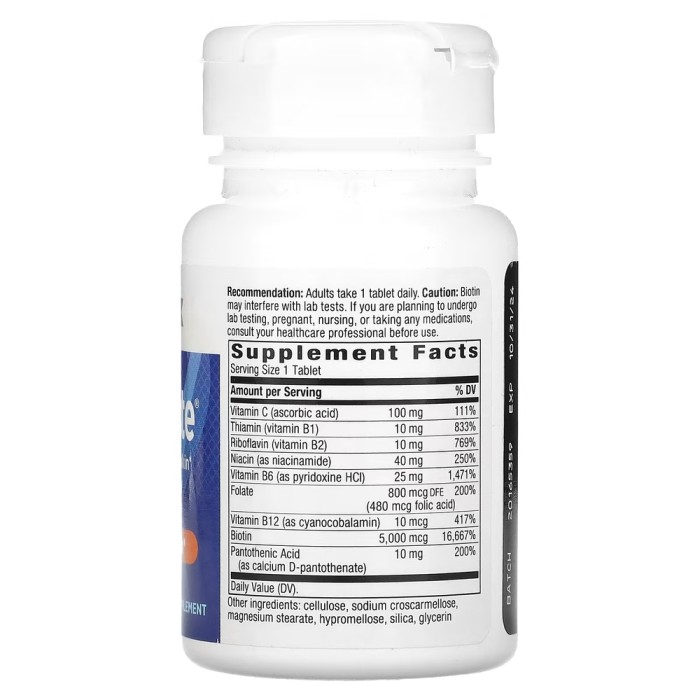 Вітаміни та мінерали Nature's Way Biotin Forte 5 mg, 60 таблеток