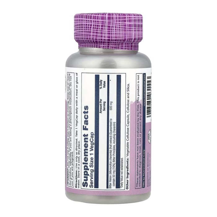 Екстракт плодів гіркого дині 10% 500 мг - 30 капсул