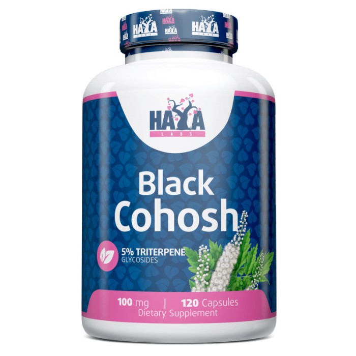 Натуральна добавка Haya Labs Black Cohosh 100 mg, 120 капсул