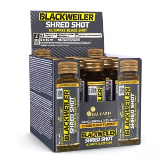 Передтренувальний комплекс Olimp BlackWeiler Shred Shot СКЛО, 9*60 мл Цитрусовий пунш