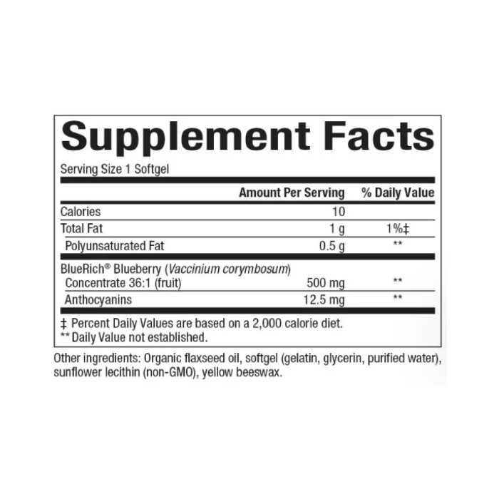 BlueRich 500 мг - 90 м'яких капсул