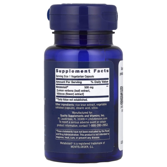 Натуральная добавка Life Extension Body Trim and Appetite Control, 30 вегакапсул