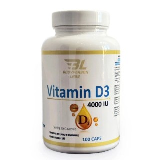 Вітаміни та мінерали Bodyperson Labs Vitamin D3 4000 IU, 100 капсул