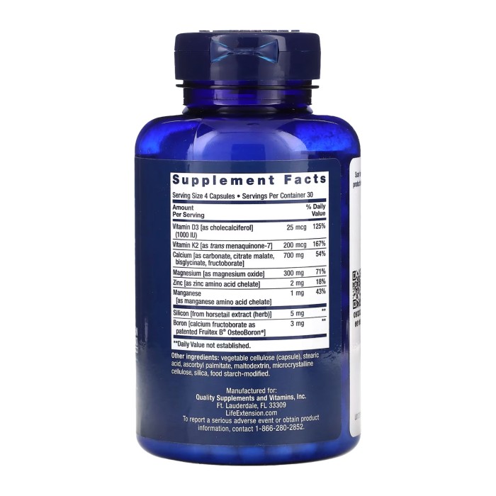 Відновлення кісток з вітаміном K2 - 120 капсул