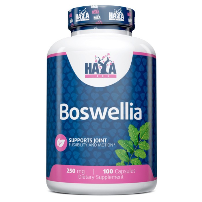 Натуральная добавка Haya Labs Boswellia 250 mg, 100 капсул