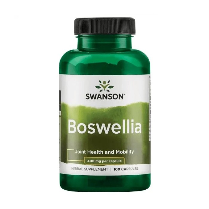 Натуральна добавка Swanson Boswellia 400 mg, 100 капсул