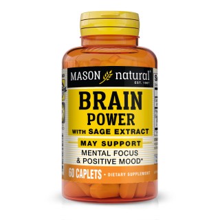 Натуральна добавка Mason Natural Brain Power With Sage Extract, 60 каплет