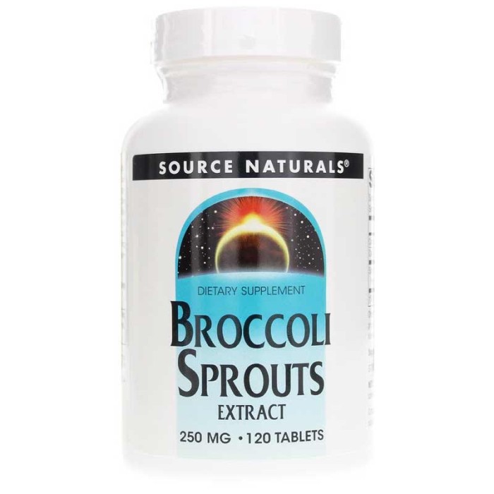 Натуральна добавка Source Naturals Broccoli Sprouts Extract, 120 таблеток
